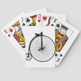 Svart vintage-cykel casinokort