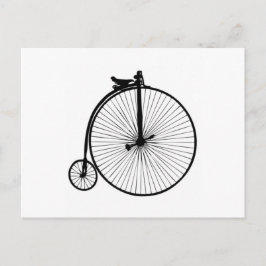 Svart vintage-cykel vykort