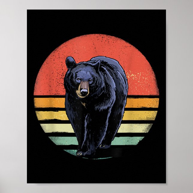 Svart Vintage i Retro Poster (Framsidan)