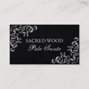 Svart Vintage Palo Santo Visitkort