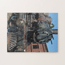 Svart Vintage Rusty Steam locomotive Tåg Engine