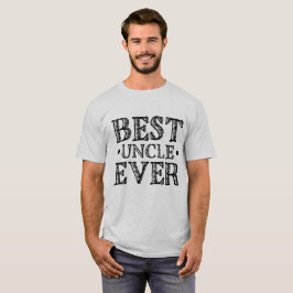 Svart vintagetypograficitationstecken "bäst Uncle T-shirt