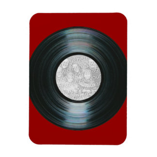 Svart vinylposteffekt, Anpassningsbar Photo Magnet