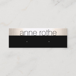 Svart Visning för liten Elegant Mini Visitkort