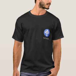 Svart Vistumbler.net T-tröja Tee Shirt
