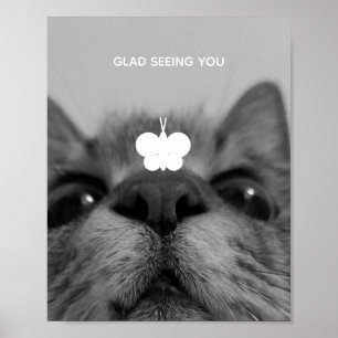 Svart&vit 17 år kattunge poster
