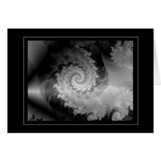 Svart & vit 2 (Dragontail) Hälsningskort
