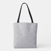 Svart & Vit Abstrakt Sömlös Mandala-design