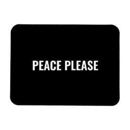 Svart vit anti-krig-protest magnet