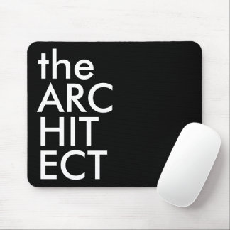 Svart Vit Arkitekt Fet Design Typografi Musmatta