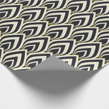 Svart & Vit Art Deco -presentationspapper