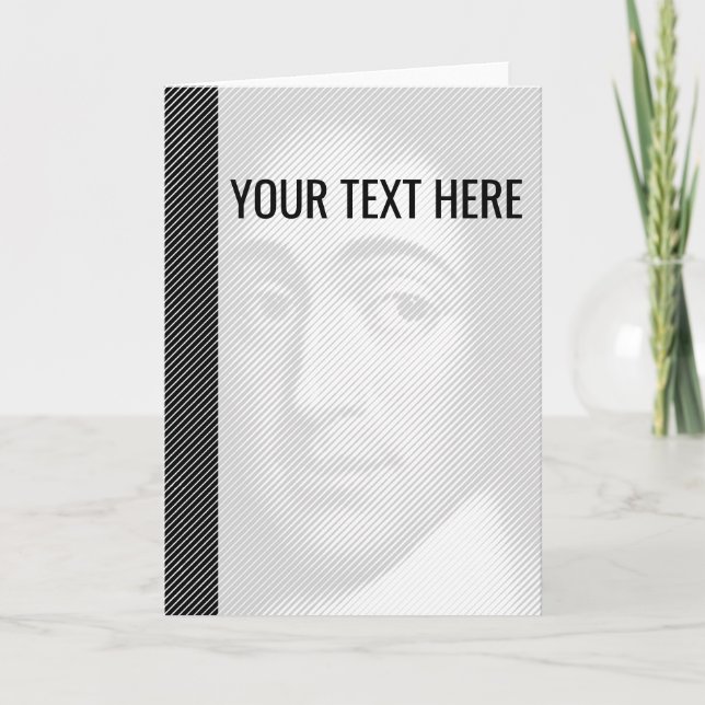 Svart Vit Baruch Spinoza Porträtt Annonsering Meddelande (Framsida)