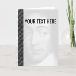 Svart Vit Baruch Spinoza Porträtt Annonsering Meddelande