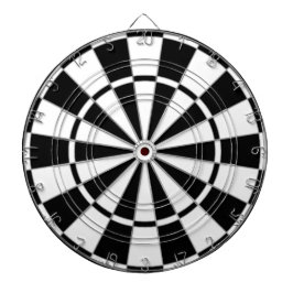 Svart & vit bikolor dartboard darttavla