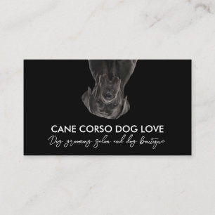 Svart Vit Cane Corso Hund Visitkort