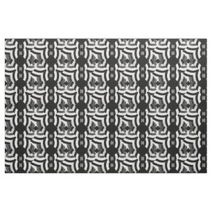 Svart/vit contemporary, chic, diamant tyg
