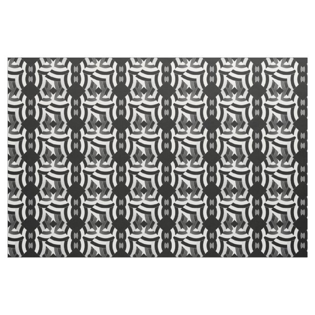 Svart/vit contemporary, chic, diamant tyg (Yard)