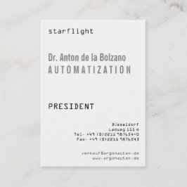 Svart, vit, coola visitkort