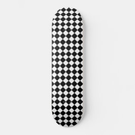 Svart-vit design mini skateboard bräda 18,5 cm