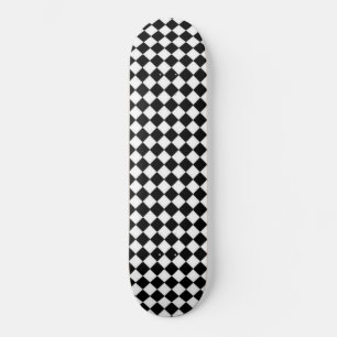 Svart-vit design mini skateboard bräda 18,5 cm