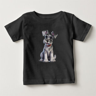 Svart Vit Djur Baby T-Shirt