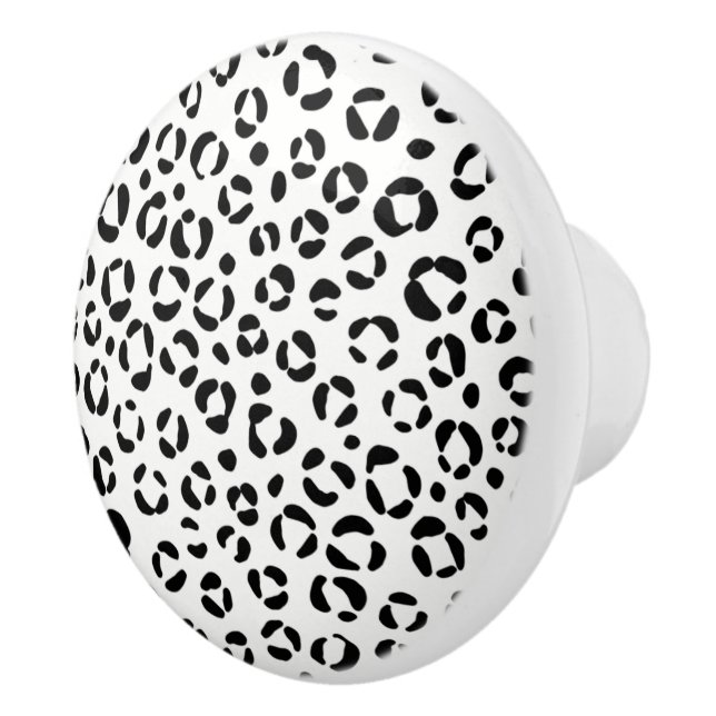 Svart & Vit Djurläge Knopp (Höger)