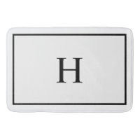 Svart Vit Elegant Modern Monogram