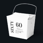 Svart & Vit Elegant Sextio 60-årsfest  Presentaskar<br><div class="desc">Svart & Vit Elegant Sextio 60-årspresentlådor</div>