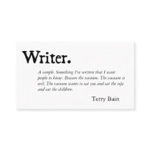 Svart vit för författare