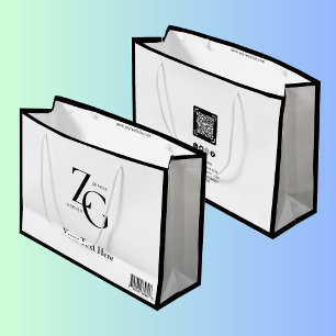 Svart Vit Företag Anpassad Logo Minimalistisk