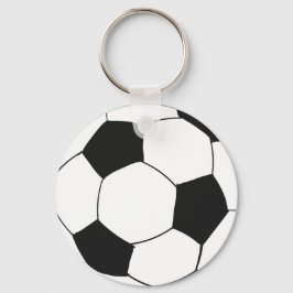 Svart vit fotboll Sports Birthday Favor Nyckelring