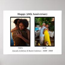 Svart-vit fotokollage årsdag