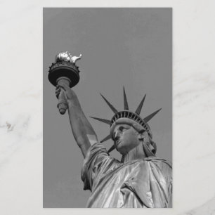 Svart & Vit Frihetsgudinnan New York Brevpapper