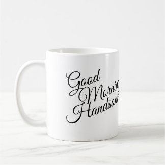Svart & Vit God Morgon Stilig Mugg