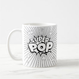 Svart & Vit GÖR DET SJÄLV SUPER POP Serietidning P Kaffemugg