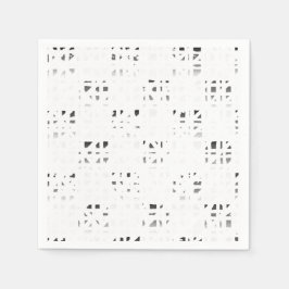 Svart, Vit, Grå Konsttryck 2 Servetter