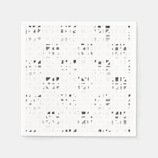 Svart, Vit, Grå Konsttryck 2 Servetter