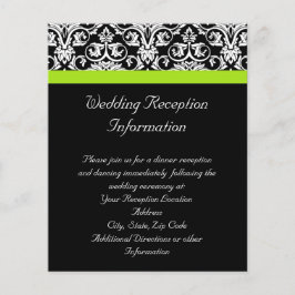 Svart/vit Grönt med Chartreuse-dekorremsor