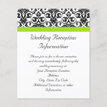 Svart/vit Grönt med Chartreuse-dekorremsor