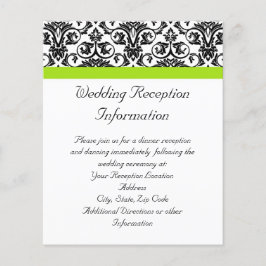 Svart/vit Grönt med Chartreuse-dekorremsor