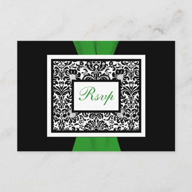 Svart vit Grönt, tryckt RIBBON OSA (Framsida)