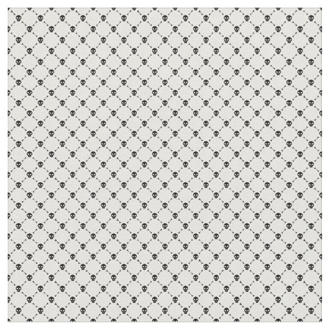 Svart, vit halloween, korsben tyg (Närbild)