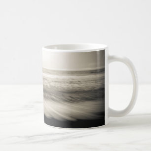 Svart-vit havsutsikt, Hawaii Kaffemugg