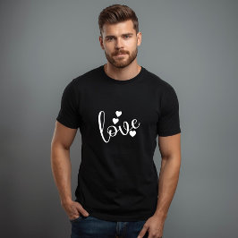 Svart & Vit Herr T-Shirt