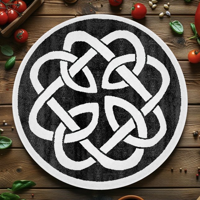 Svart Vit Keltisk Knutmönster Cirkel Symbol (Skapare uppladdad)