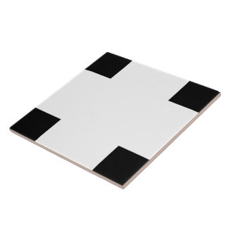 Svart&vit keramisk panel kakelplatta