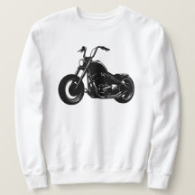 Svart-vit klassisk cruiser-motorcykel vektor konst