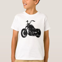 Svart-vit klassisk cruiser-motorcykel vektor konst