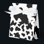 Svart & Vit Ko Skinntryck Födelsedagsfest Presentaskar<br><div class="desc">Matchande artiklar finns tillgängliga.</div>