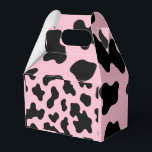 Svart & Vit Ko Skinntryck Födelsedagsfest Presentaskar<br><div class="desc">Matchande föremål tillgängliga.</div>